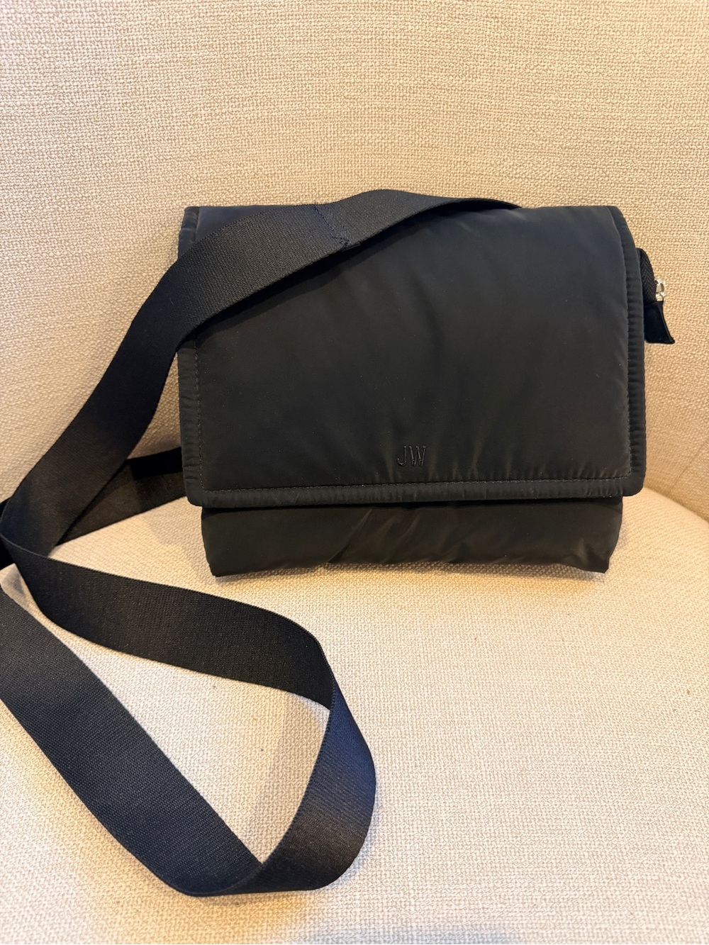 Jason Wu Black Nylon Crossbody Messenger Bag
